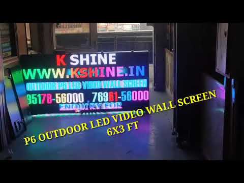 K Shine Black P6 Rental LED Video Wall Cabinet