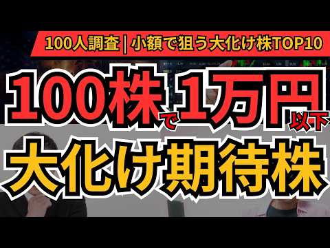 1万円以下で狙える期待銘柄TOP10
