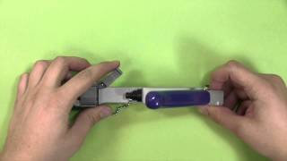 Compressing F connector on Triset-113 coax