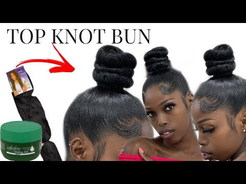 Updated top knot bun tutorial