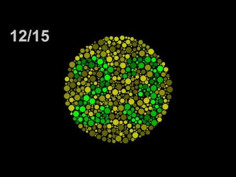 Zöld-vörös szem teszt diagram, TOMEY TCPP 23