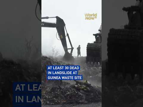 At least 30 dead in landslide at Guinea waste site#worldnow