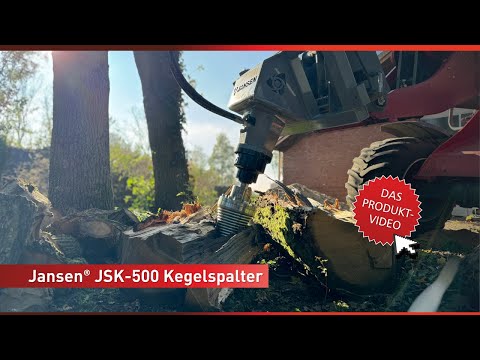 Entdecke den Kegelspalter Jansen® JSK-500: Effizientes Holzspalten leicht gemacht!