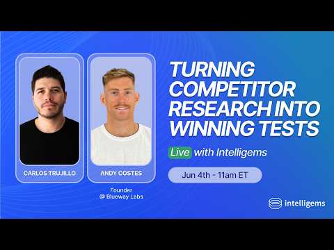 Turning Competitor Research Into Winning Tests | Live with Intelligems