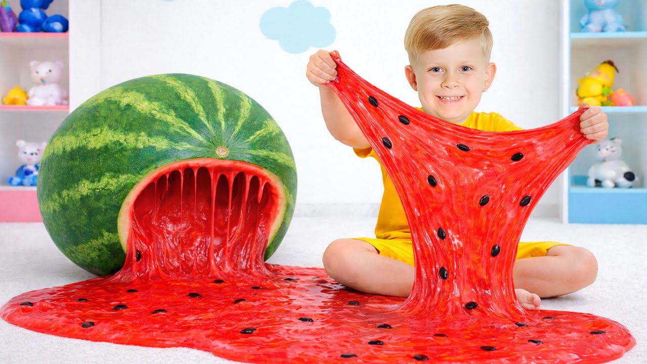 Giant Slime at Home | Fun Slime Lab with Oliver & Friends