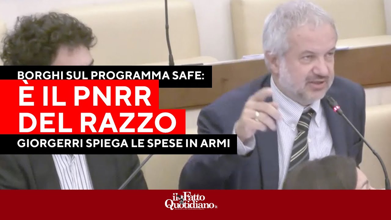 Giorgetti spiega il programma per le spese militari, il leghista Borghi: “E’ il Pnrr del razzo”