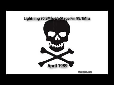 Lightning 90.8 & Stage 98.1 ~ April 1989 ~ Pirate Radio [R008A]