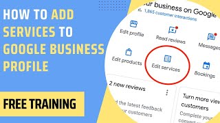 How to Add Services to Google Business Profile (SEO Update 2023)