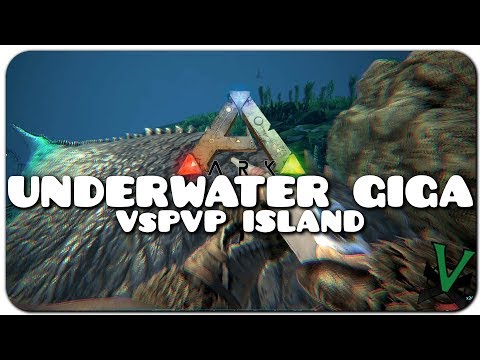 Underwater GIGA Tame! | VsPVP: Island Ep11 | Unofficial PVP | Vanilla ARK: Survival Evolved!