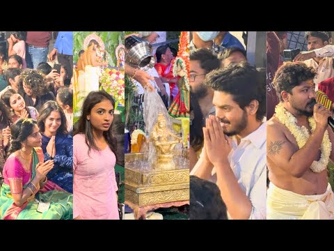 #AyyappaSwamy Maha Padi Pooja At Kukatapally Atteand All Bigg Boss Contestants At Ayyappa Swamy Poja