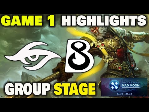 TEAM SECRET VS B8 Game 1 WePlay! Dota 2 Tug of War: Mad Moon