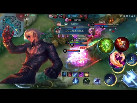 Supreme gusion deadly dagger insane damage build | gusion mlbb