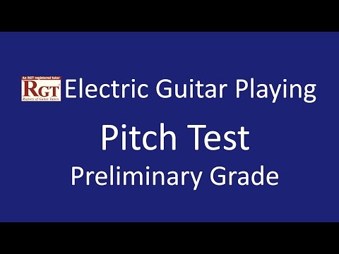 RGT Electric Guitar - Preliminary - Pitch Test