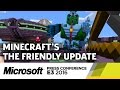 Minecraft The Friendly Update & VR Stage Demo - E3 2016 Microsoft Press Conference