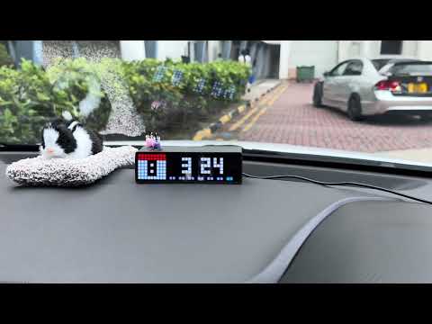 AWTRIX (Light) in car integrated with home automation system