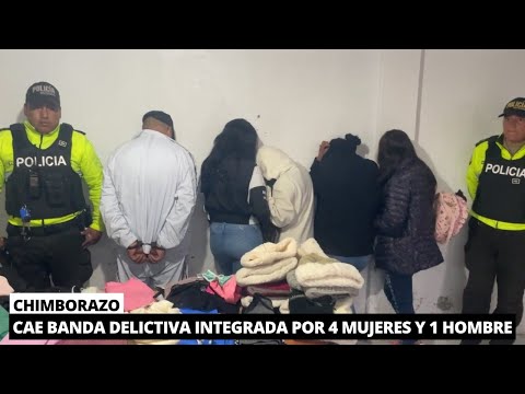Capturan a banda delictiva de locales comerciales en Guano, Chimborazo