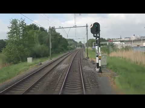 Ride with the train driver from Zwolle to Roosendaal. (without speedometer)