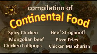 Compilation of Continental Food Recipes by Muneeb's Menu