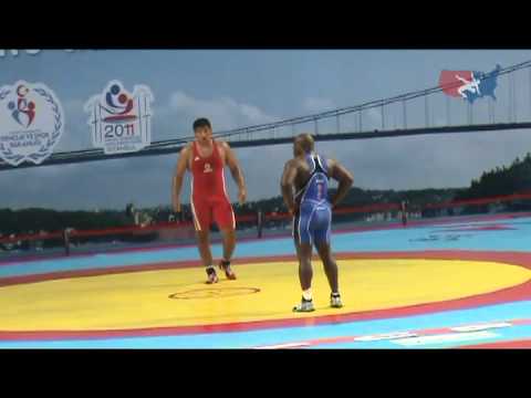 2011 Greco Worlds 120kg - Nurmakhan Tinaliyev (KAZ) vs. Dremiel Byers (USA)