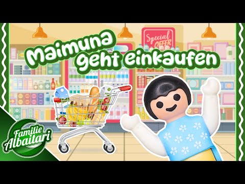 🛒 Maimuna geht einkaufen 🥦🍅 Kleinkind im Supermarkt  🛍 Shoppinggeschichte für Kinder 🐈‍⬛