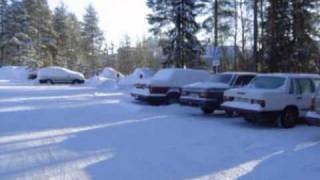 La vida sigue con nieve en Lulea - Suecia