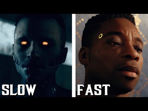 Monster Androids Killing Zlatko vs Luther Killing Zlatko Comparison! | Detroit: Become Human (PS5)