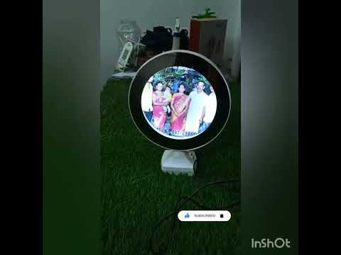 Plastic 2 In 1 Mirror Come Photo Frame With Led Light 0860