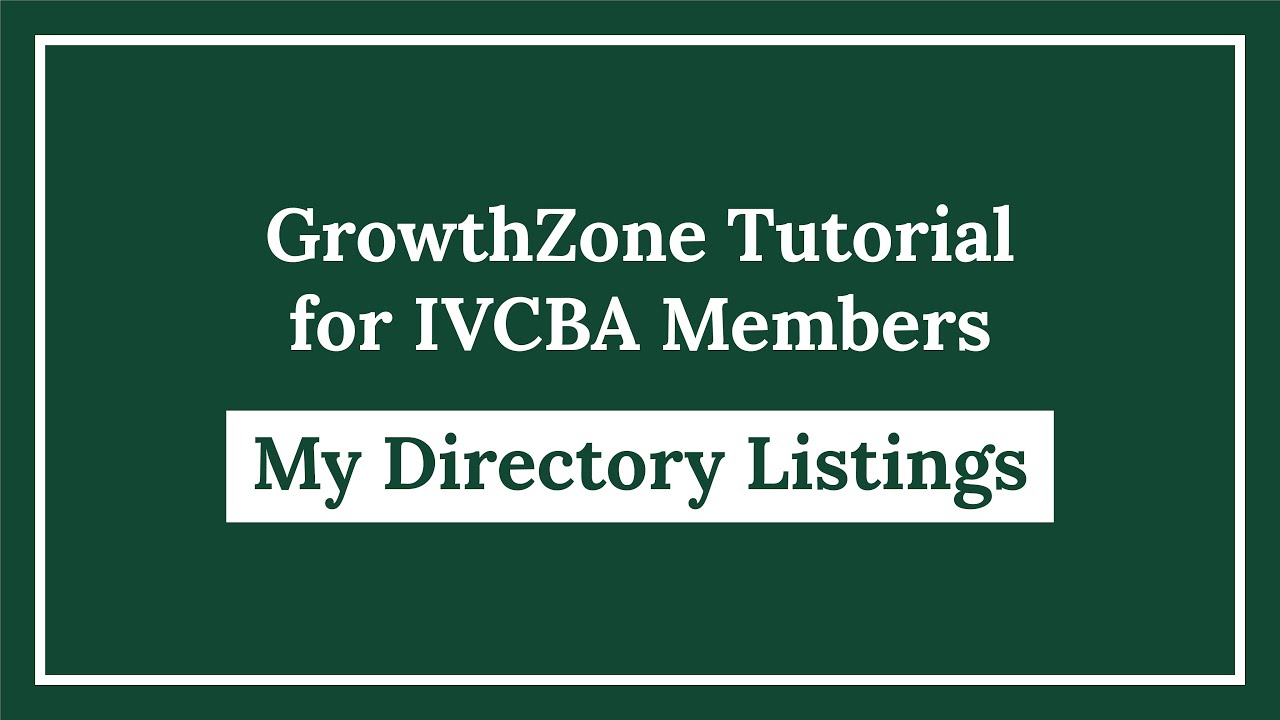 Tutorial: My Directory Listings