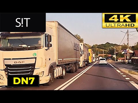 DN7 si DN73C 4K 60FPS – Ramnicu Valcea spre Curtea de Arges | Seara, Trafic Real