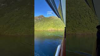 Cruising aboard msc euribia in Hellesylt fjord with msc friend andrea sanmad ⛴️ #msceuribia #msccrui