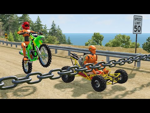 Cars vs Chain #14 - BeamNG DRIVE | SmashChan