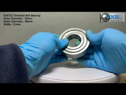 6207-2RS sealed ball bearing versus 6307ZZ shielded bearing video