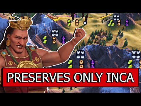 DEITY PRESERVES ONLY Create Insane Yields As Pachacuti - Civ 6 Inca Pt. 1