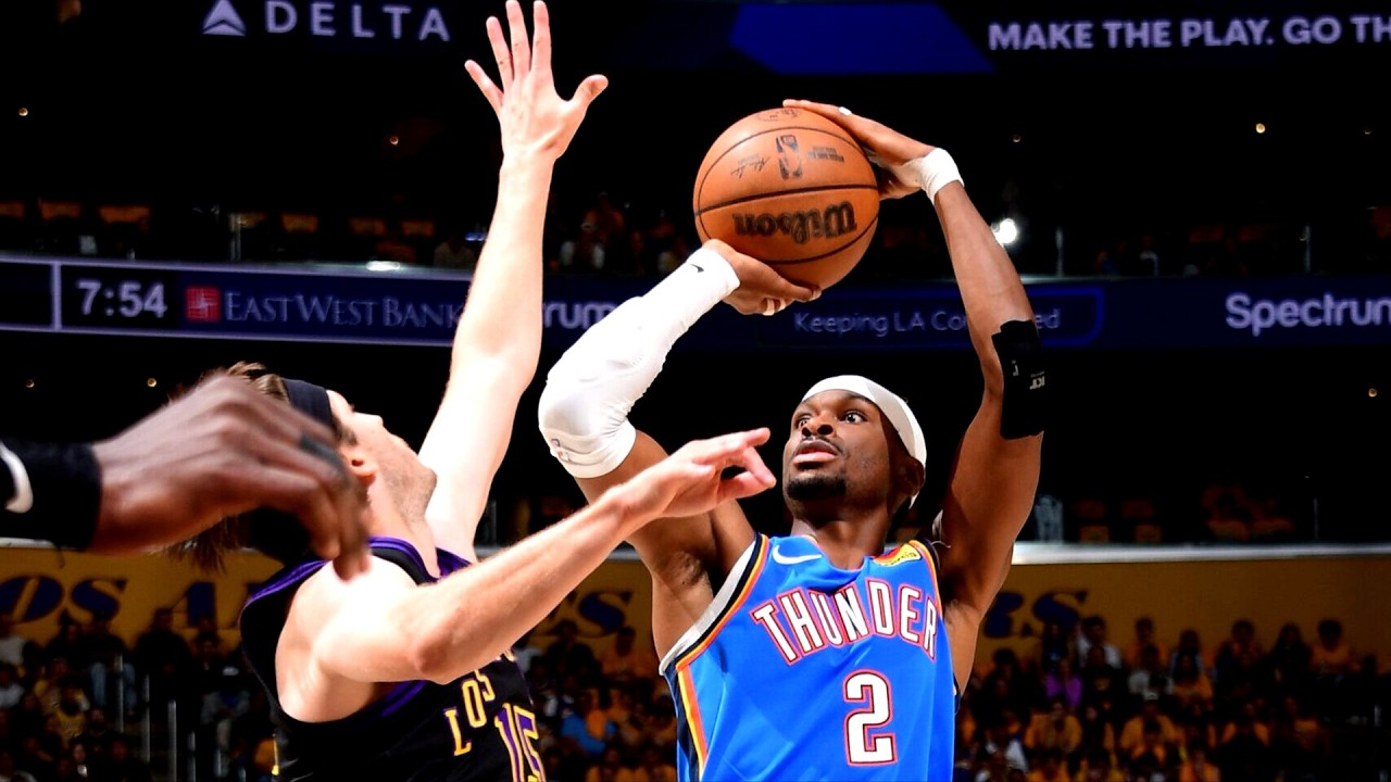 Ajay Mitchell Drops Smart! SGA 35 Pts Thunder Sweep Lakers!