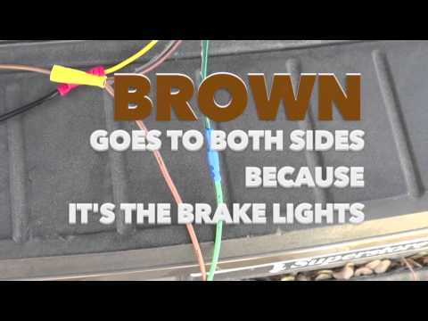 HOW TO WIRE A TOW CAR - Blue OX BX8869