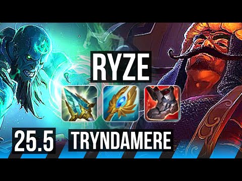 RYZE vs TRYNDAMERE (MID) | 10/4/16 | NA Challenger | 25.5