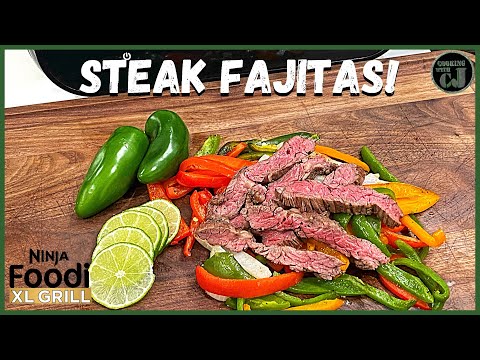 NINJA FOODI GRILL STEAK FAJITAS! | Ninja Foodi Smart XL ...