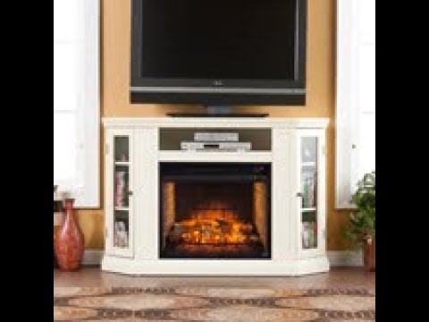 FI9314: Claremont Convertible Media Infrared Fireplace - Ivory