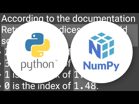 Python Numpy Argsort What Is It Doing