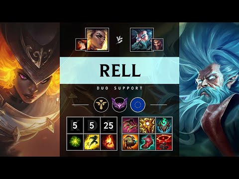 Rell Support vs Zilean: Killing spree - EUW Master Patch 14.22