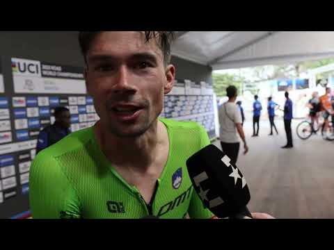 Primož Roglič - Interview at the finish - Kigali World Championships 2025
