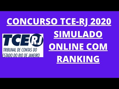 CONCURSO TCE-RJ 2020 - SIMULADO ONLINE