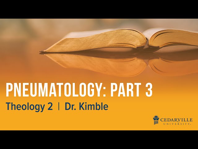 Thumbnail for video titled: Theology II: Pneumatology (part 3)