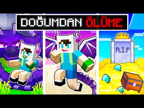 BİR EJDERHA AİLESİ İLE YAŞAMAK - 😱 Minecraft