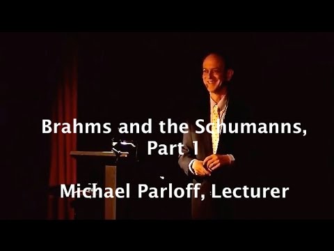 Michael Parloff: Lecture on Brahms & The Schumanns, Part 1; Le Boréal Cruise Ship, Ponant Cruises