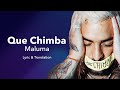 Maluma Qué Chimba Lyrics Letra Engl Maluma Qué Chimba Lyrics Letra Engl