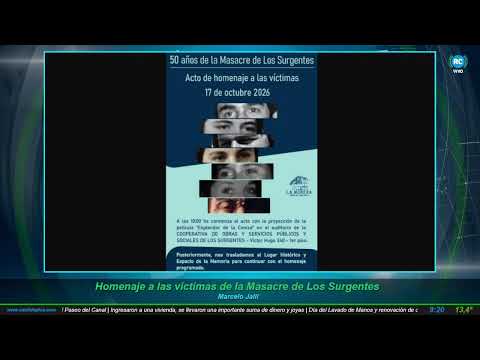 Homenaje a las víctimas de la Masacre de Los Surgentes. Marcelo Jalil