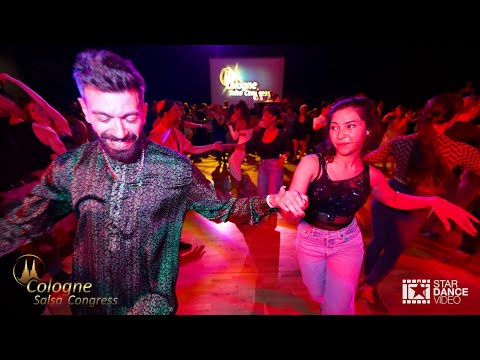Panagiotis Aglamisis & Sophia Safran ~ social dancing @ Cologne Salsa Congress