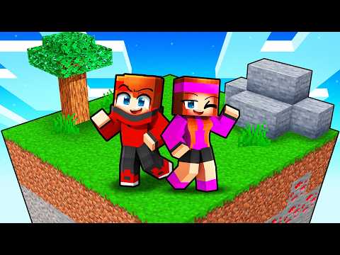 Anna et Talcado sur un Chunk en Amoureux sur Minecrat !