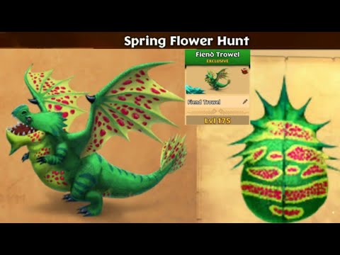 Spring Flower Hunt "FIEND TROWEL" Max Level 175 Titan Mode - Dragons: Rise of Berk